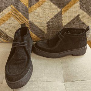 OA Non-fashion Suede Lace-up Shoes